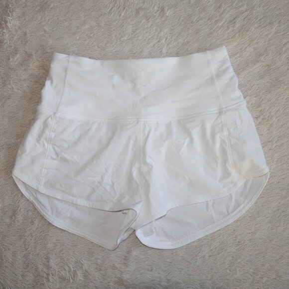 lululemon athletica Pants - Women's Size 0 Lululemon Speed Up High-Rise Lined Short 2.5" Inseam, White